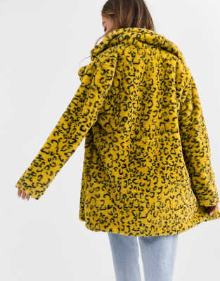 leopard skin fur coat