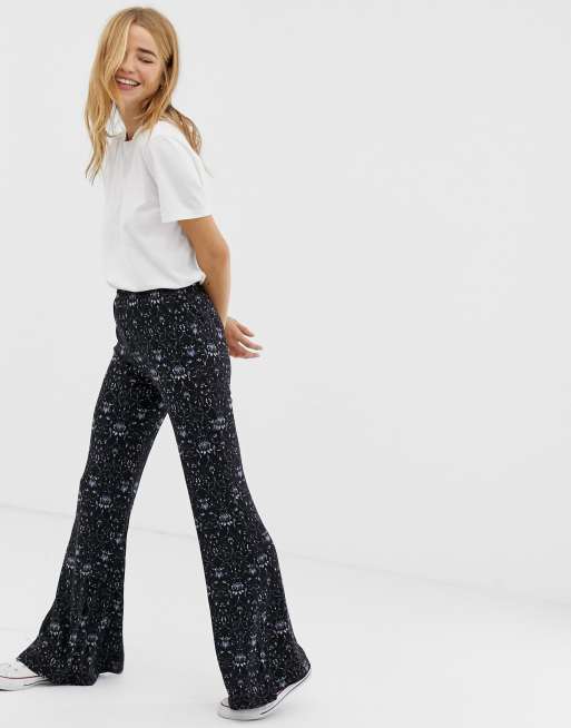 QED London flare trousers