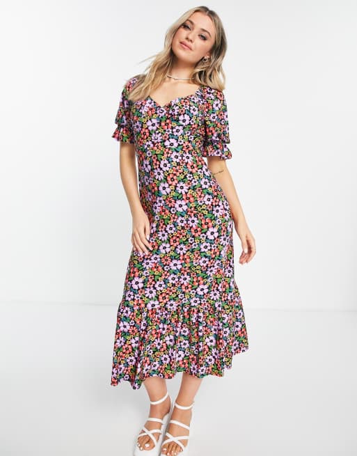 Flippy hem 2025 midi dress