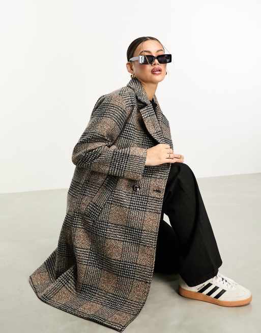 Grey clearance checkered coat