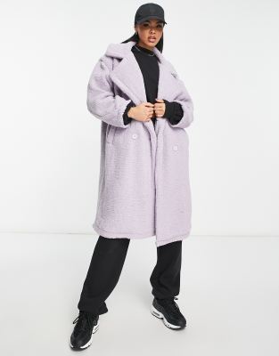 Topshop + Petite Borg Coat in Lilac