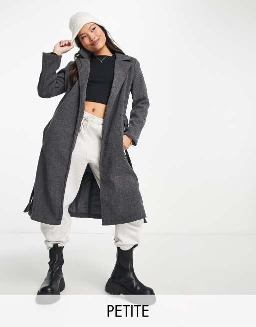 Petite grey duster coat sale