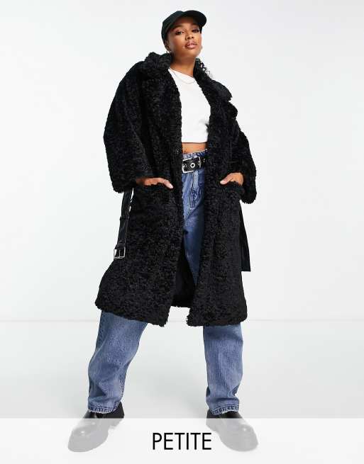 Asos black hot sale teddy coat