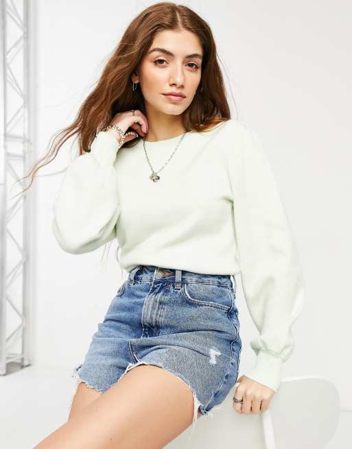 Crop Top Newlook Vert à Franges Et Pompons – Taille S/M, Manches Spaghetti, Occasion
