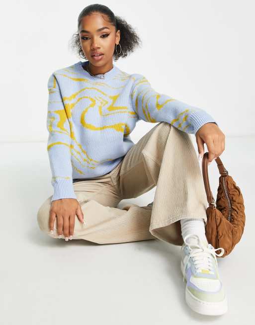 QED London – Pullover mit Marmor-Wirbelmuster, 2 von 4