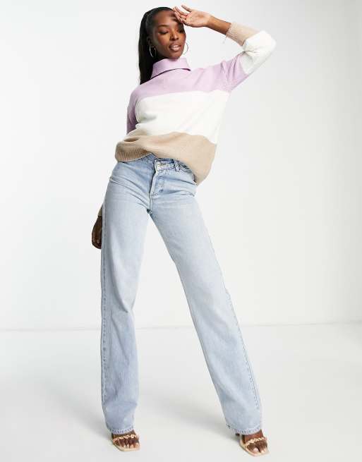 QED London – Rollkragenpullover mit Farbblockstreifen, 4 von 4