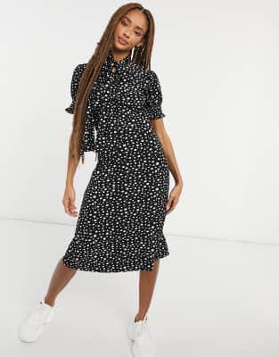 qed london polka dot dress