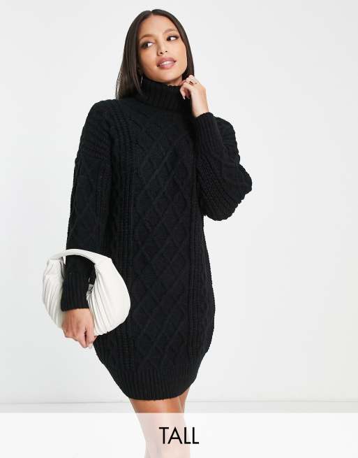 Sweater best sale dress zwart