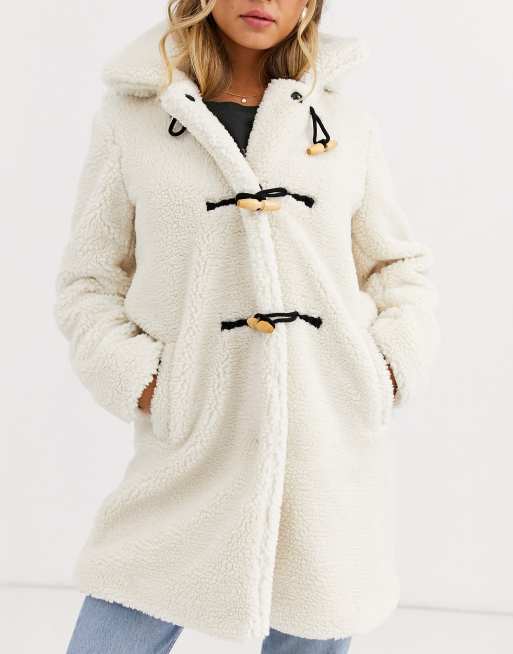 Next white sale teddy duffle coat