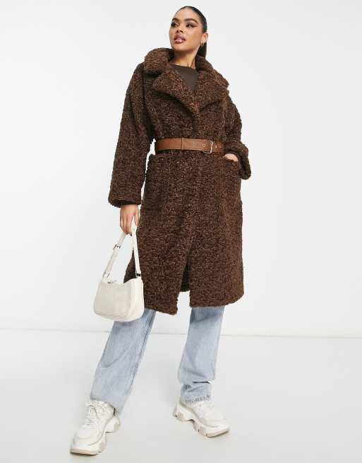 Teddy bear sale coat longline