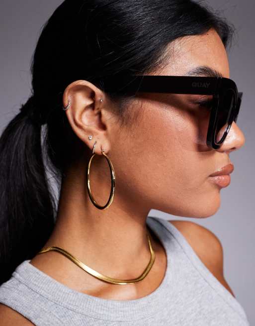 Quay – After Hours – Bruna solglasögon i cateye-modell med brunblå, gradtonade glas, 3 av 3