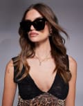 [Quay Australia] Quay After Hours square sunglasses in black No Size BLACK