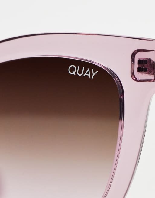 Quay After Hours square sunglasses in raspberry , 2 of 4