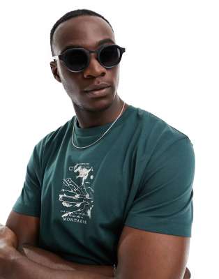 Quay Australia Quay another round bevelled round sunglasses in black polarised