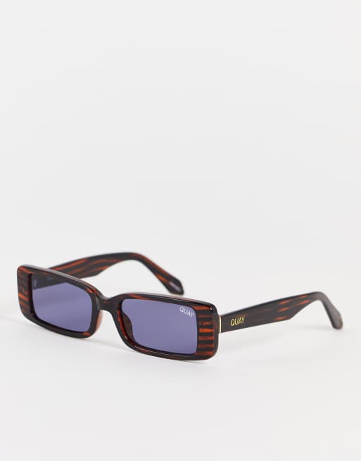 Quay Art School women's square sunglasses in tort ASOS