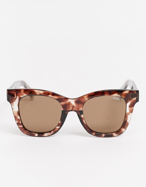 Quay Australia After Hours oversized square sunglasses in tort, 2 of 4