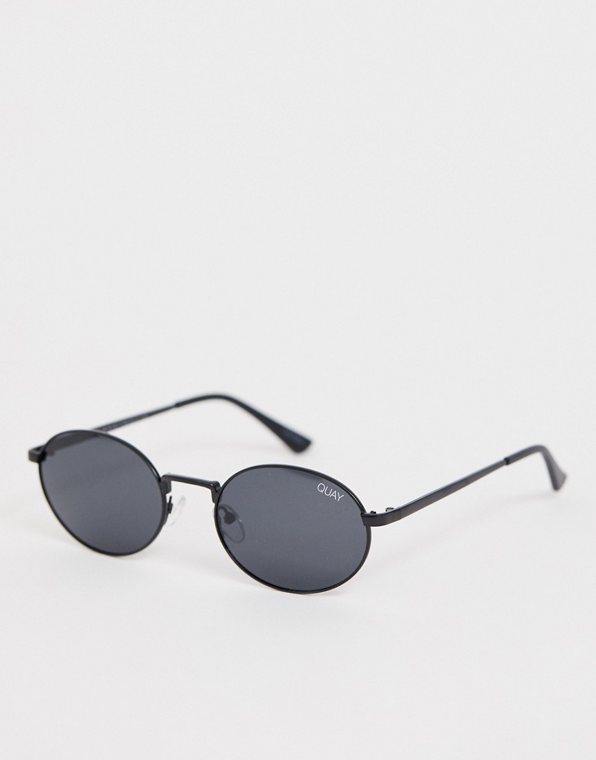 Quay Australia autopilot round sunglasses in black