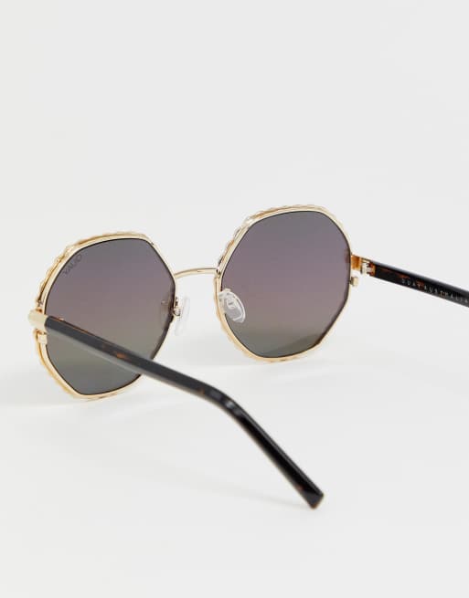 Quay best sale hexagon sunglasses