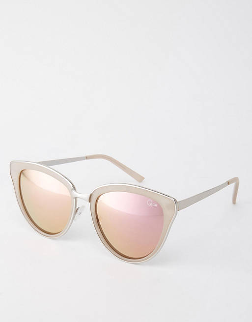Quay Australia every little thing cat eye sunglasses with pink lens