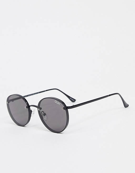 bakterije media vruće  Quay Australia Farrah round sunglasses in black with smoke lens | ASOS
