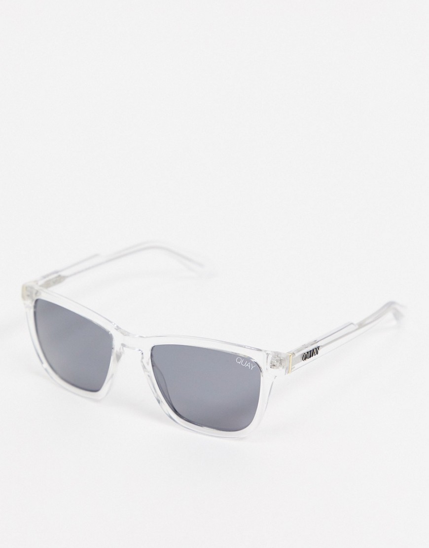 Quay Hardwire Sunglasses In Clear Frame