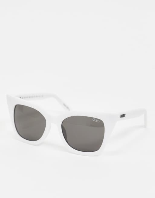 Quay white best sale cat eye sunglasses