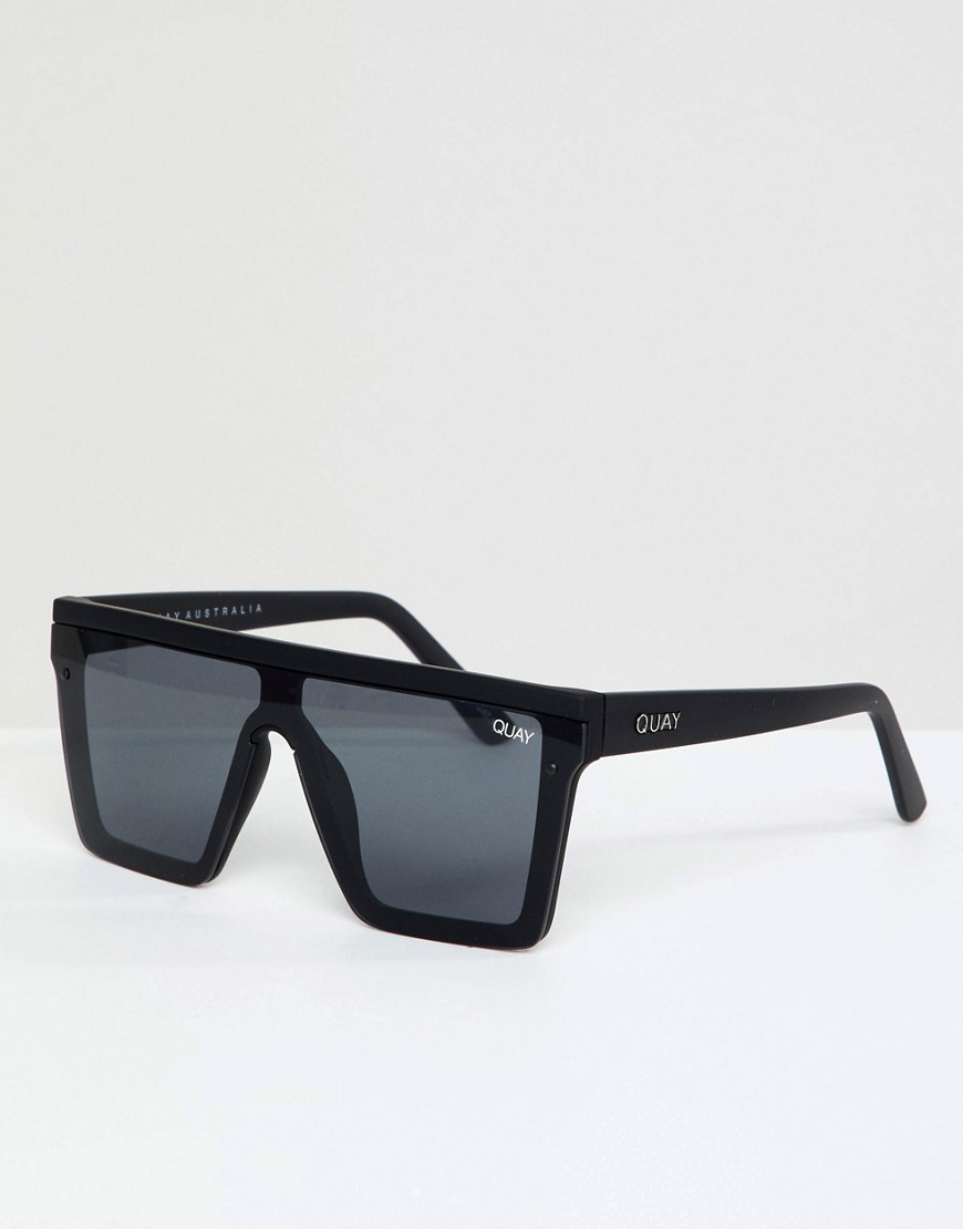 Quay Australia Hindsight square sunglasses in black