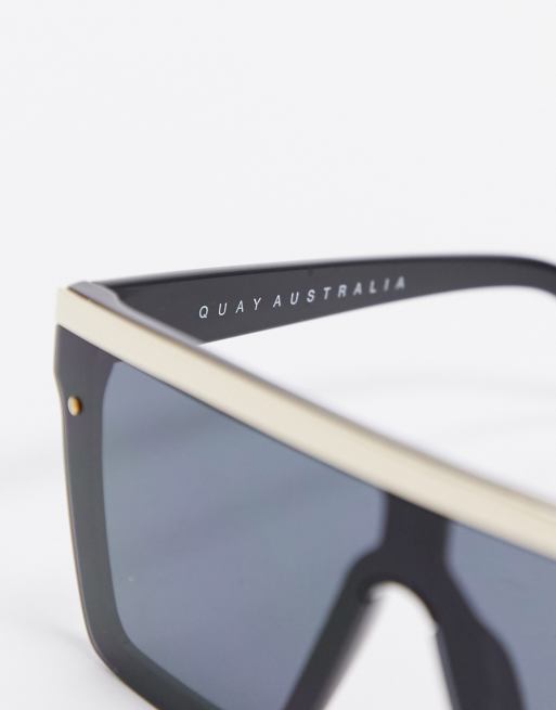 Quay sunglasses gold trim