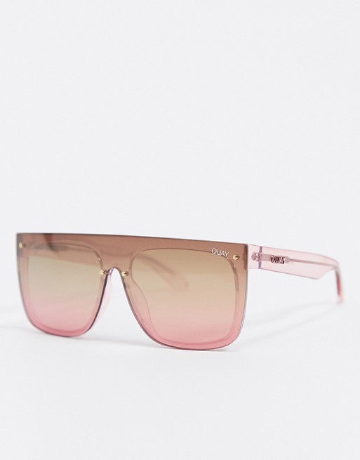 Quay Australia Jaded oversized sunglasses in pink