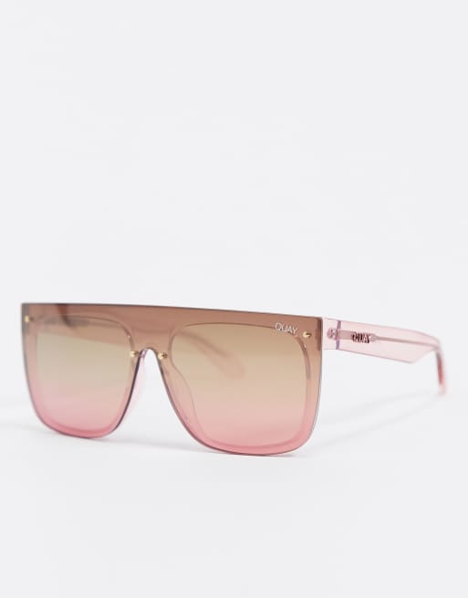 Quay Australia Jaded oversized sunglasses in pink