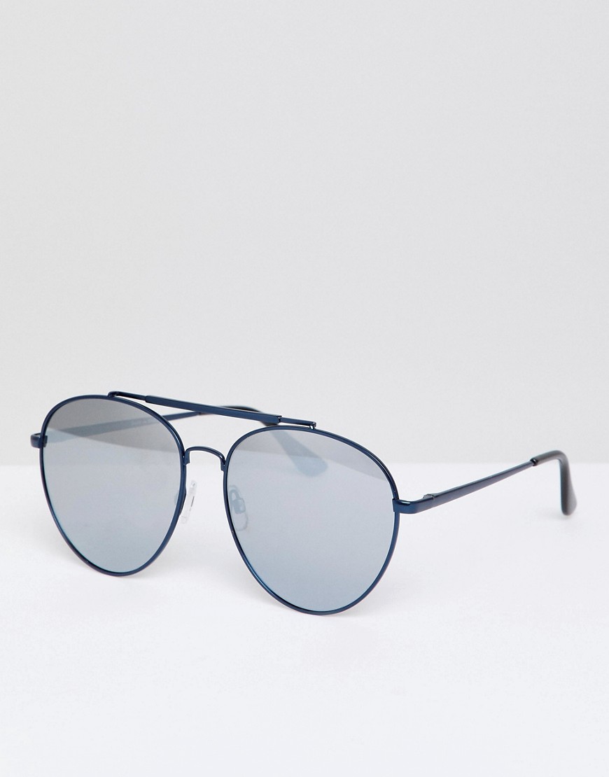 quay australia - likety split - occhiali da sole modello aviatore-blu