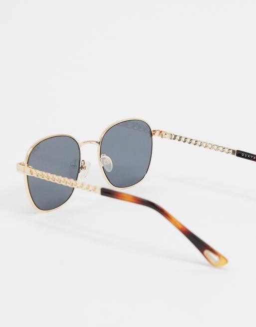 Round sunglasses hotsell with chain