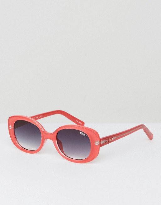 Quay Australia lulu square sunglasses in red