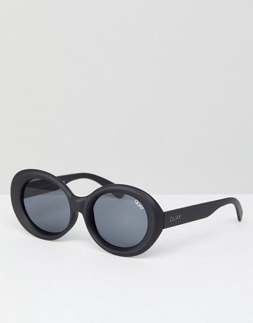 Quay Australia mess around cat eye sunglasses in black