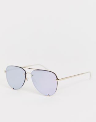 high key rimless sunglasses