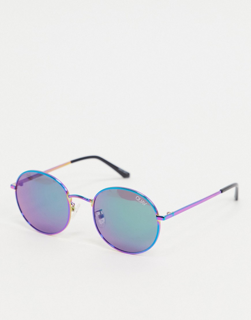 Quay Australia - modstar - occhiali da sole rotondi-multicolore