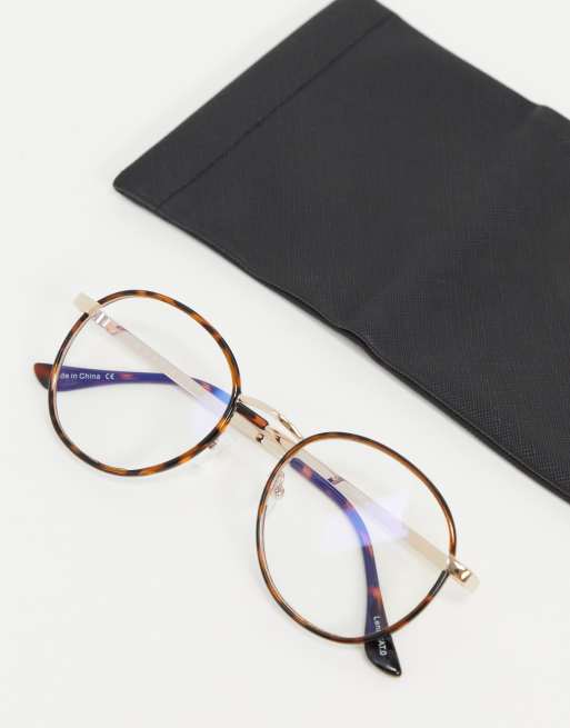 Quay Australia - Omen - Occhiali da sole tartarugati con filtro per luce blu, 4 di 4