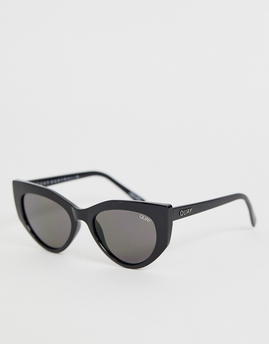 Quay Australia persuasive cat eye sunglasses in black