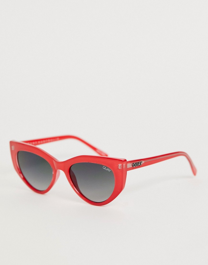 Quay Australia - Persuasive - Cat eye-zonnebril in rood