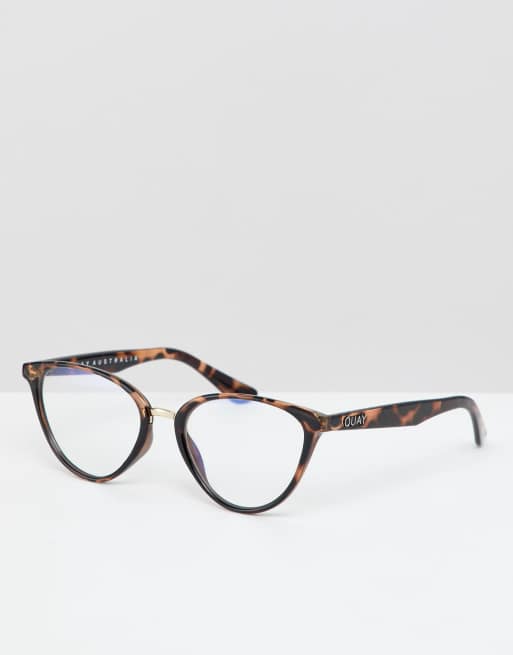 Quay australia rumours cat eye clear lens glasses in tort deals
