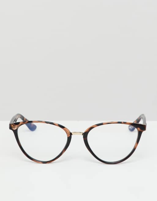 Quay australia rumours cat eye clear lens glasses in tort store