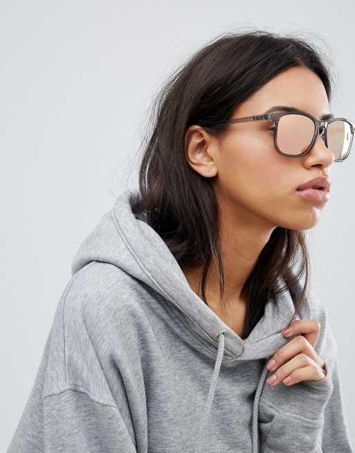 Quay Australia the oxford round sunglasses in grey
