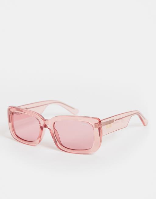 Quay Australia yada yada pink frame sunglasses | ASOS