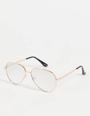 Quay Eyewear Australia Quay Blue Light Aviator Glasses In Rose Goldpink ModeSens