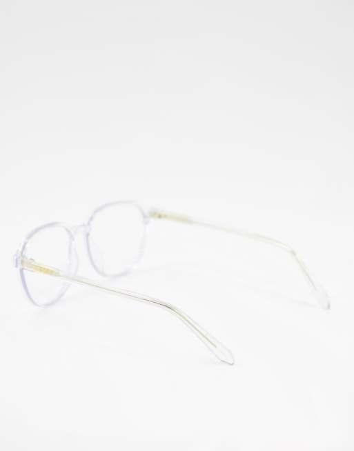 Quay - Book It - Lunettes carrées anti-lumière bleue - Transparent, 4 de 4