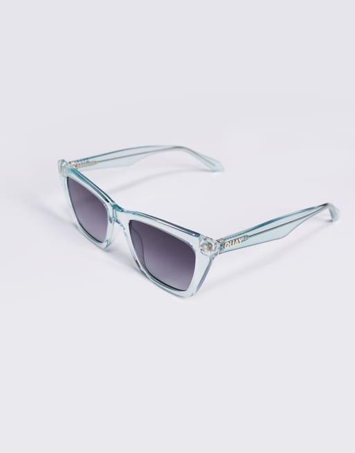 Quay call the shots cat eye sunglasses pale blue , 2 of 3