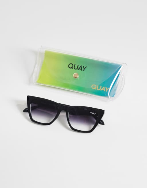 Quay - Call The Shots - Occhiali da sole cat-eye nero sfumato, 3 di 3