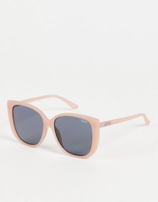 Quay cat eye sunglasses in baby pink