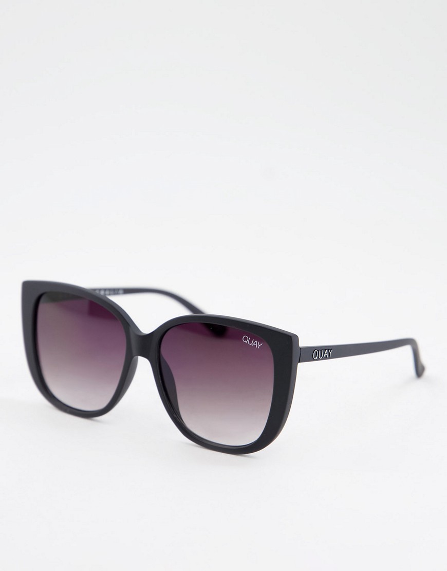 Quay cat eye sunglasses In black smoke