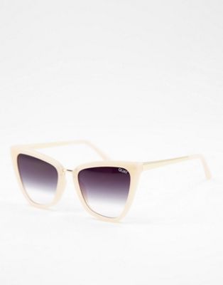 Quay cat eye sunglasses in blush fade